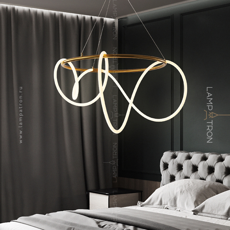 Glorift Ring chandelier and lamp GLORIFY R — buy at Lampatron.lighting